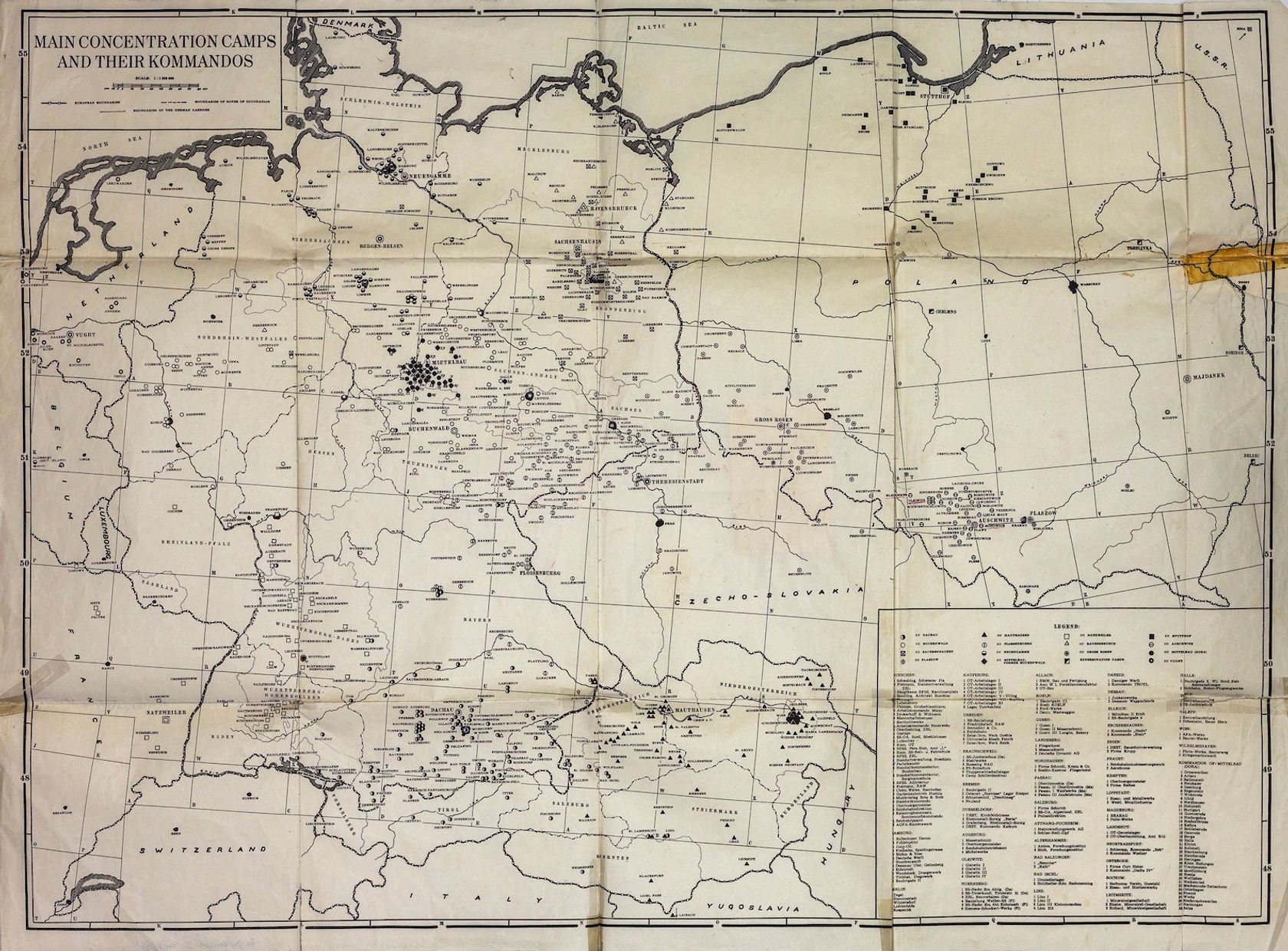 Concentration Camps | Refugee Map: Documents from The Wiener Holocaust  Library