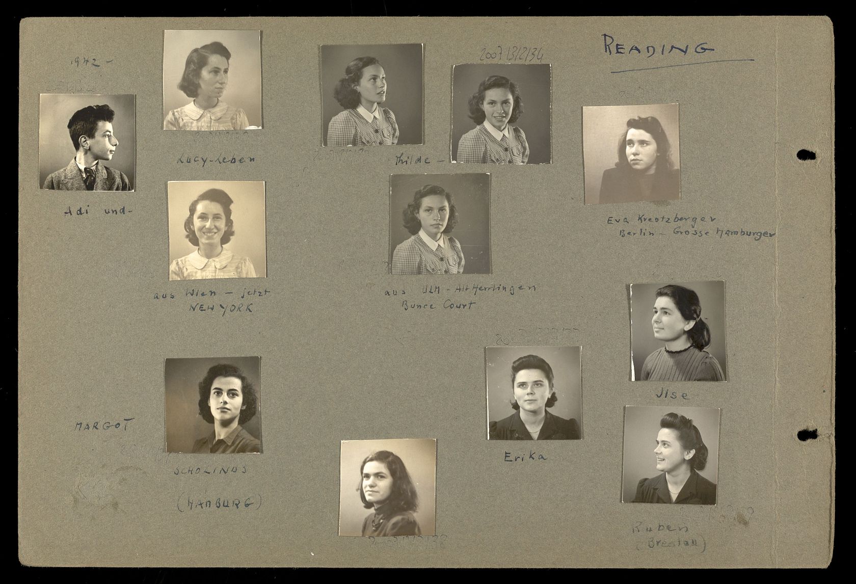 Sophie Friedländer: 1942-1953 | Refugee Map: Documents from The