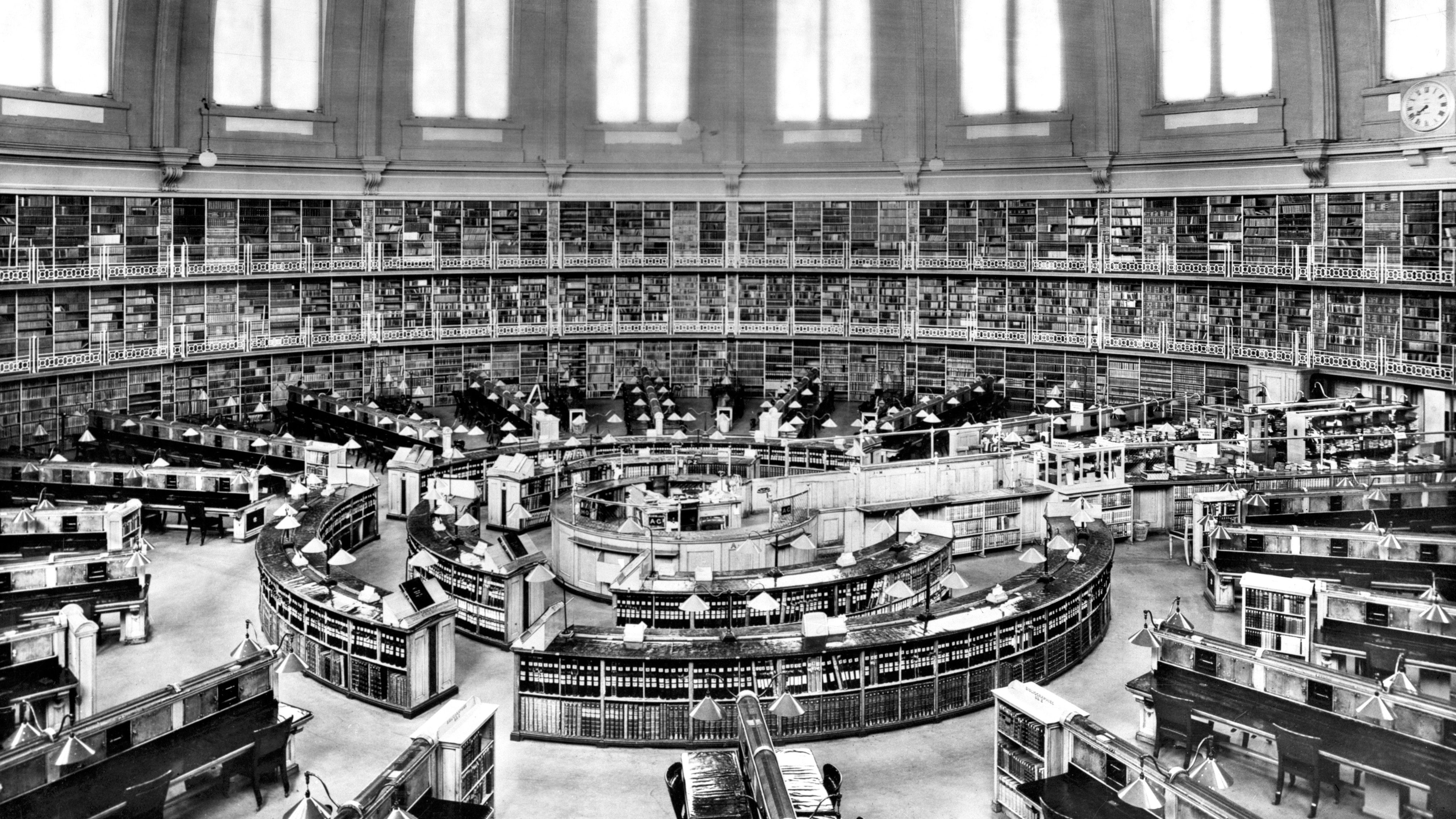 The British Museum Reading Room in Adrift in Soho by Colin